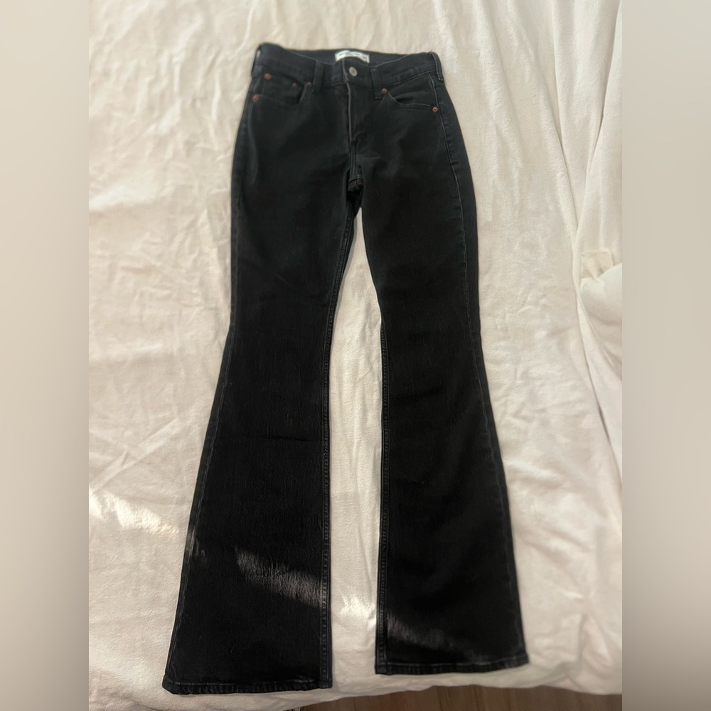 Abercrombie & Fitch Black Flare Jeans